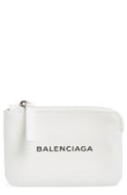 Balenciaga Everyday Leather Pouch - White
