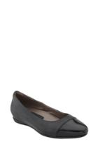 Women's Earthies 'hanover' Cap Toe Flat .5 M - Black