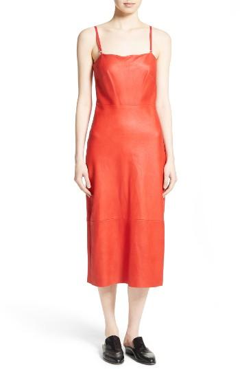 Women's Veda Motor Leather Midi Dress