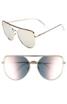 Women's Leith 60mm Aviator Sunglasses - Gold/ Light Pink