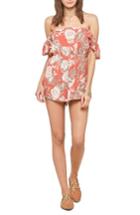 Women's Amuse Society Kiss And Tell Off The Shoulder Romper