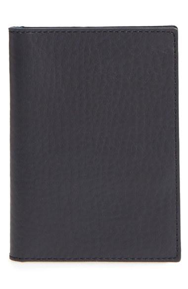 Men's Shinola Leather Passport Wallet - Blue