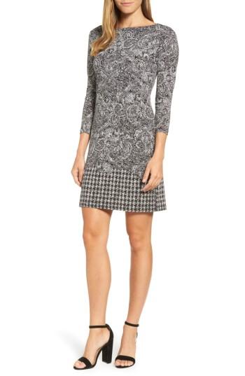 Women's Michael Michael Kors Paisley Houndstooth Print Shift Dress