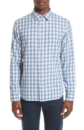 Men's Rag & Bone Strand Cotton Sport Shirt - Blue