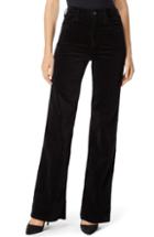 Women's J Brand Joan High Waist Wide Leg Velvet Jeans - Black