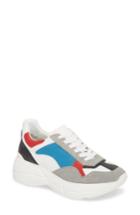 Women's Steve Madden Memory Platform Wedge Sneaker M - Grey