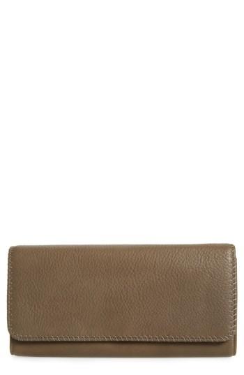 Women's Hobo Era Wristie Leather Wallet - Green