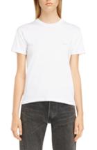 Women's Balenciaga Small Logo Tee - White