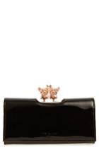 Women's Ted Baker London French Bulldog Patent Leather Matinee Wallet -