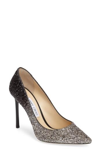 Women's Jimmy Choo 'romy' Pointy Toe Pump Us / 40eu - Metallic