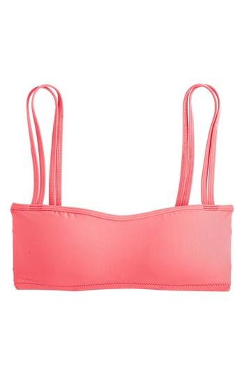 Women's J.crew Double Strap Bikini Top - Pink