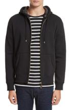 Men's Burberry Claredon Regular Fit Zip Hoodie, Size - Black