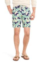 Men's J.crew Jungle Fern Print Swim Trunks - Blue