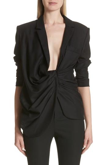 Women's Jacquemus La Veste Bahia Wool Blazer Us / 34 Fr - Black