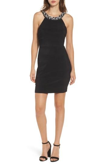 Women's Love Nickie Lew Beaded Body Con Dress - Black
