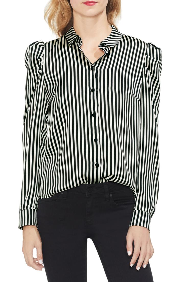 Women's Joie Tariana Silk Blouse - Black