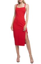 Women's Astr The Label Strappy Back Sheath Dress - Red