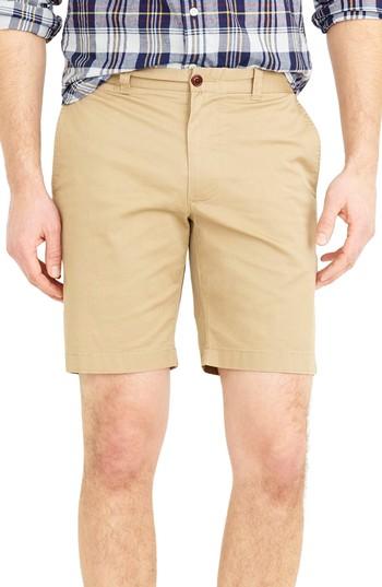 Men's J.crew Stretch Chino Shorts - Brown