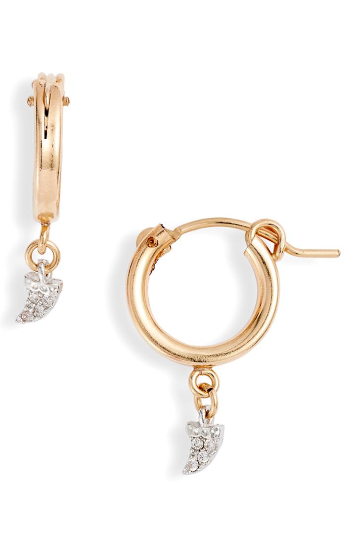 Women's Marida Horn Hoop Huggie Earrings