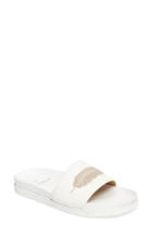Women's Buscemi Crepone Feather Slide Sandal Us / 35eu - White