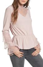 Women's Leith Spiral Lace Top, Size - Pink