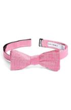 Men's Calibrate Saffron Silk Bow Tie, Size - Pink