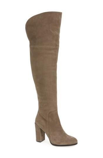 Women's Kenneth Cole New York Over The Knee Jack Boot .5 M - Grey