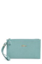 Longchamp Penelope Textured Leather Clutch - Green