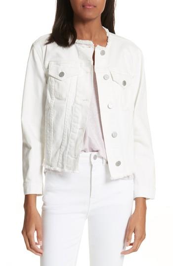 Women's La Vie Rebecca Taylor Denim Jacket - White