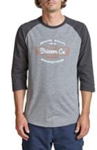 Men's Brixton Concord Baseball T-shirt - Grey