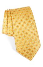 Men's Nordstrom Saranac Circles Silk Tie, Size - Yellow