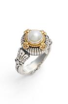 Women's Konstantino Etched Sterling & Cultured Pearl Ring