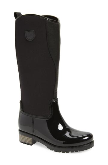 Women's Dav Parma 2 Waterproof Rain Boot, Size 9 M - Black