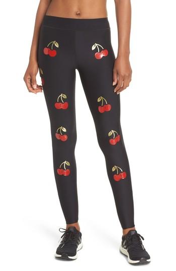 Women's Ultracor Ultra Cherry Pop Leggings - Black