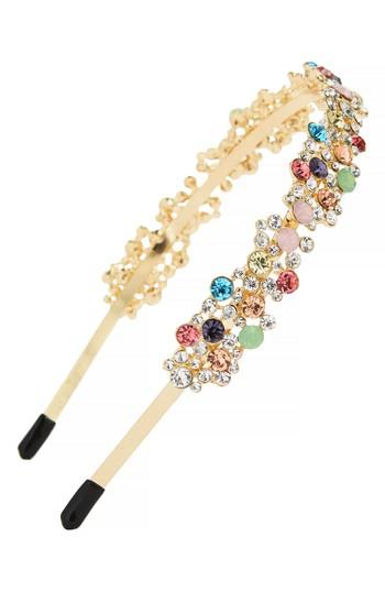 Tasha Crystal Cluster Headband, Size - Metallic