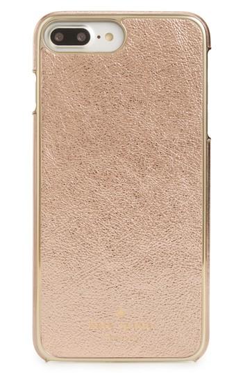 Kate Spade New York Metallic Leather Iphone 7/8 Case - Pink