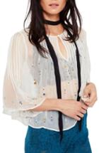 Women's Free People Jewel Box Embellished Sheer Top