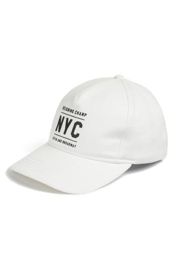 Men's Reigning Champ Logo Baseball Cap - White