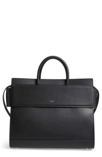 Givenchy Horizon Calfskin Leather Tote -