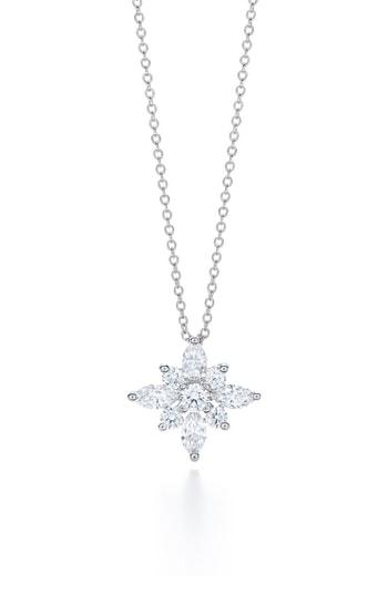 Women's Kwiat .90ct Tw Diamond Star Pendant Necklace