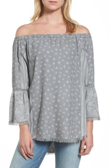 Women's Billy T Paisley Off The Shoulder Top