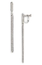 Women's Vince Camuto Crystal Linear Clip Earrings