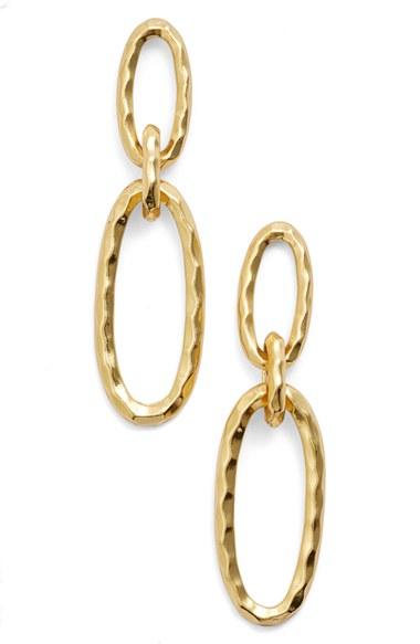 Women's Karine Sultan Double Oval Link Earrings