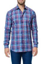 Men's Maceoo Luxor Check Sport Shirt (m) - Blue