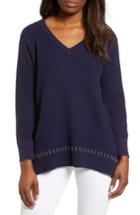 Women's Chaus Cotton Sweater - Blue