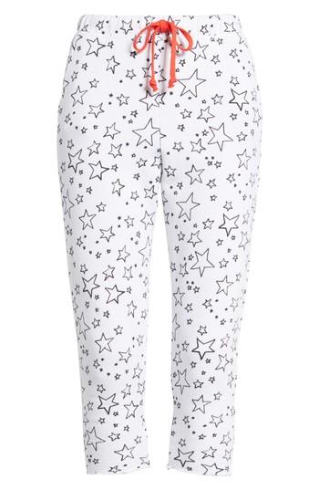 Women's Frank & Eileen Tee Lab Raw Hem Crop Sweatpants - White
