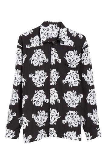 Men's Givenchy Flower Print Woven Shirt