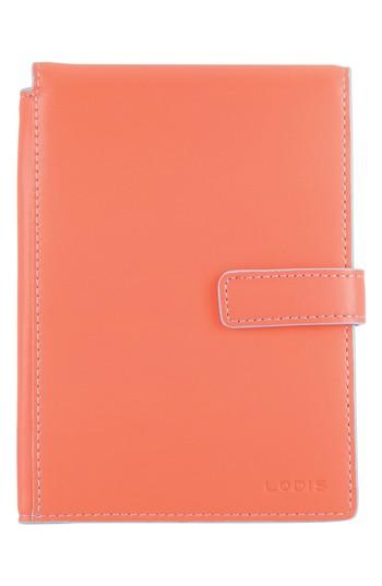 Lodis Audrey Rfid Leather Passport Wallet - Orange