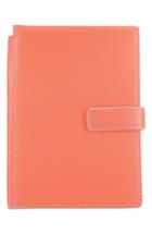 Lodis Audrey Rfid Leather Passport Wallet - Orange