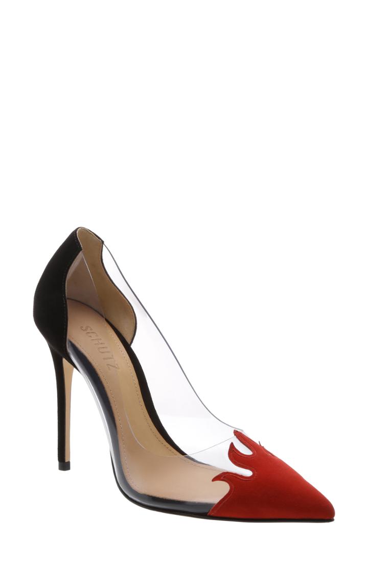 Women's Schutz Den Pointy Toe Pump M - Red